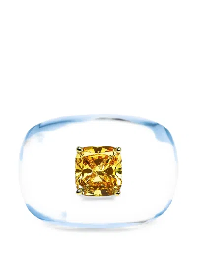 Solo For Diamonds Lab-grown Diamond Ring In Blue
