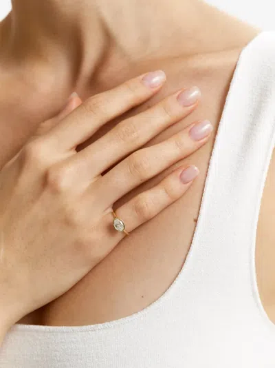 Solo For Diamonds X Nataliia Gotsii Oval-cut Diamond Ring In Gold