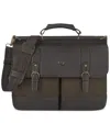 Solo New York Bradford 15.6" Laptop Briefcase In Espresso,olive