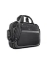 Solo New York Flatiron 16" Slim Brief In Black With Gray Birdseye Trim