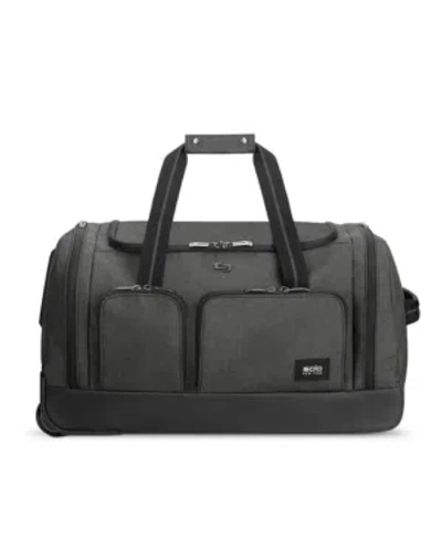 Solo Leroy Carry-on Rolling Duffel Bag In Gray