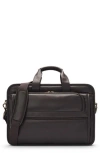 Solo New York Midtown Classic Leather Briefcase In Brown