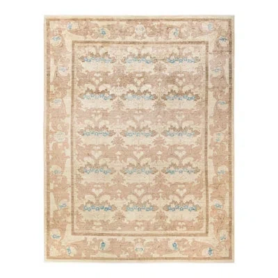 Solo Rugs Arts And Crafts One-of-a-kind Hand-knotted New Age 9' X 11'7" Wool Area Rug In Ivory