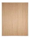 Solo Rugs Avi Contemporary Solid Hand-woven Jute Area Rug In Brown