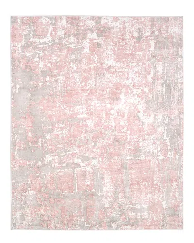 Solo Rugs Blush Contemporary Abstract Hand-loomed Area Rug In Pink
