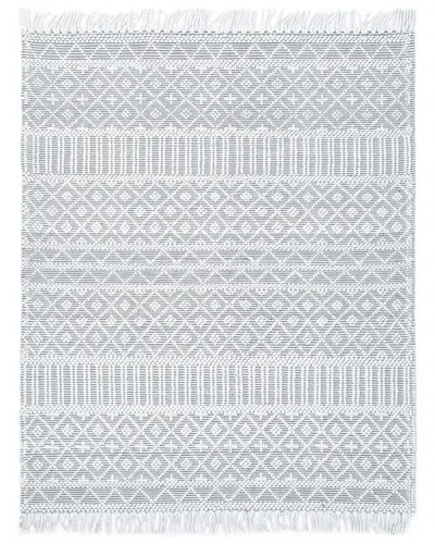 Solo Rugs Bristol Contemporary Geometric Wool & Cotton Area Rug In Blue