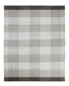 Solo Rugs Carrie Contemporary Checkered Hand-woven Wool-blend Area Rug In Brown