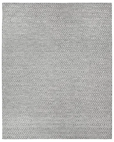 Solo Rugs Chatham Contemporary Geometric Hand-woven Wool-blend Area Rug In Gray