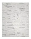 Solo Rugs Chelsea Contemporary Striped Hand-knotted Wool-blend Area Rug In Gray