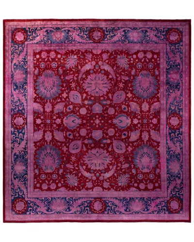 Solo Rugs Contemporary-modern Wool Overdyed Area Rug In Red