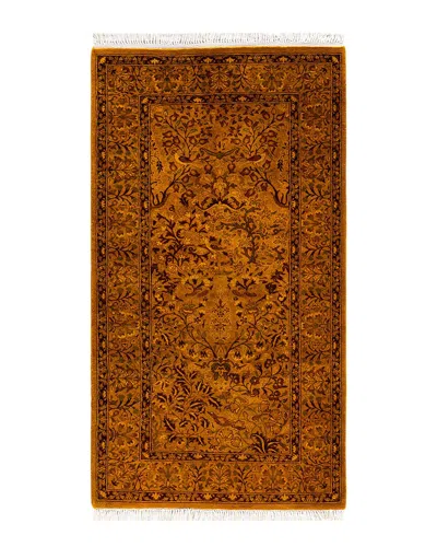 Solo Rugs Contemporary-modern Wool Overdyed Area Rug In Brown