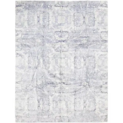 Solo Rugs Contemporary One-of-a-kind Hand-knotted Wool Area Rug, Multi, 9 X 12