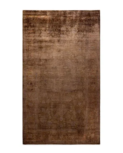 Solo Rugs Contemporary-modern Wool Overdyed Area Rug In Brown