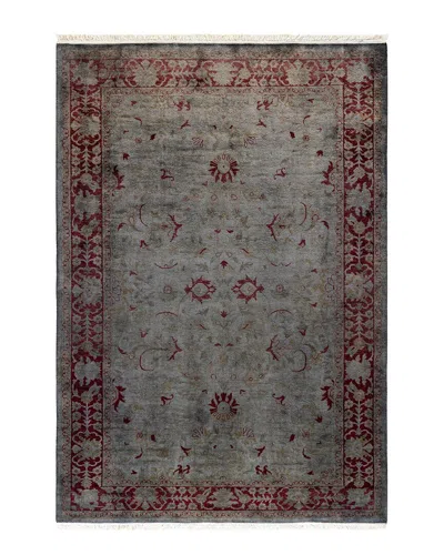 Solo Rugs Contemporary-modern Wool Overdyed Area Rug In Gray
