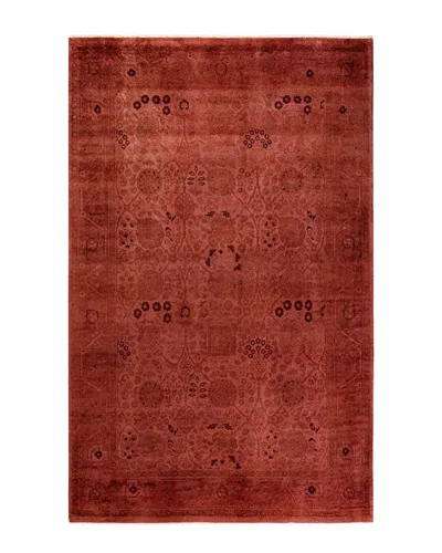 Solo Rugs Contemporary-modern Wool Overdyed Area Rug In Pink
