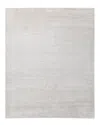 Solo Rugs Cordi Contemporary Solid Hand-loomed Wool-blend Area Rug In Gray