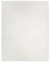 Solo Rugs Cordi Contemporary Solid Hand-loomed Wool-blend Area Rug In Ivory