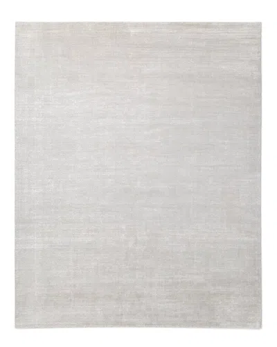 Solo Rugs Cordi Contemporary Solid Hand-loomed Wool-blend Area Rug In Gray
