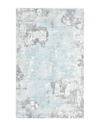 Solo Rugs Denali Loom Knotted Bamboo Silk Contemporary Rug In Cream