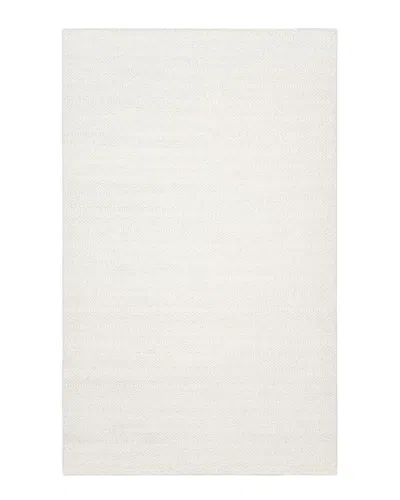 Solo Rugs Flatweave Hand-woven Wool Rug In Ivory
