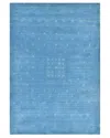 Solo Rugs Gabbeh Hand-loomed Wool Rug In Sapphire