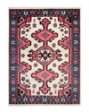 Solo Rugs Gobi Bohemian Southwestern Hand-knotted Wool-blend Area Rug In Ivory