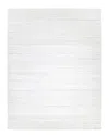 Solo Rugs Harbor Contemporary Solid Hand-loomed Wool-blend Area Rug In Ivory