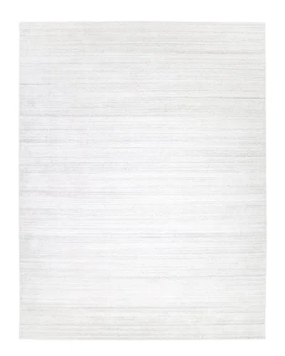 Solo Rugs Harbor Contemporary Solid Hand-loomed Wool-blend Area Rug In Ivory