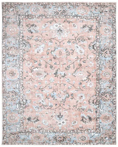 Solo Rugs Ithica Contemporary Floral Hand-loomed Wool-blend Area Rug In Red