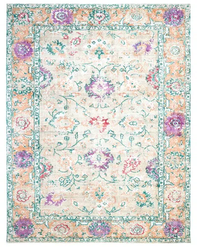 Solo Rugs Ithica Contemporary Floral Hand-loomed Wool-blend Area Rug In Beige