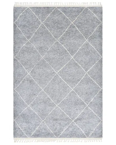Solo Rugs Kite Hand-knotted Wool Rug In Gray