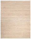 Solo Rugs Lee Contemporary Solid Hand-woven Jute & Wool-blend Area Rug In Brown