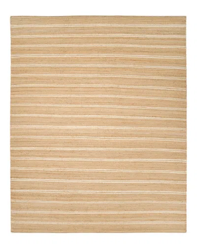 Solo Rugs Lilly Contemporary Striped Hand-woven Jute-blend Area Rug In Neutral