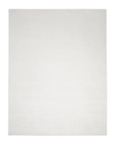 Solo Rugs Lodhi Contemporary Solid Hand-loomed Linen-blend Area Rug In Ivory