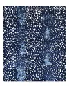 Solo Rugs Louis Handmade Wool-blend Modern Rug In Blue