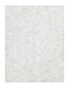 Solo Rugs Meir Handmade Wool-blend Cowhide Rug In Ivory