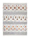 Solo Rugs Mila Bohemian Moroccan Hand-knotted Wool-blend Area Rug In Ivory