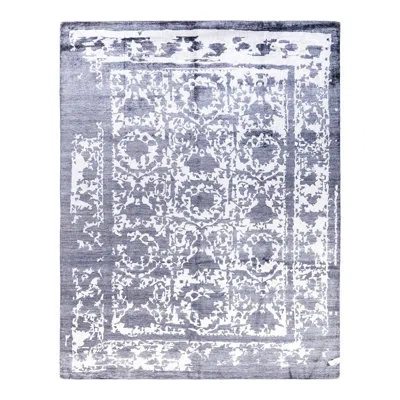 Solo Rugs Modern One-of-a-kind Hand-knotted Area Rug - Black, 8' 1" X 10' 2"