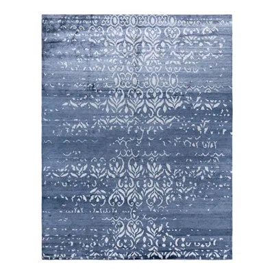 Solo Rugs Modern One-of-a-kind Hand-knotted Area Rug - Blue, 8' 1" X 10' 3"