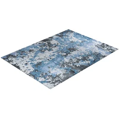Solo Rugs Modern One-of-a-kind Hand-knotted Area Rug - Gray, 9' 1" X 12' 1"