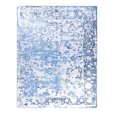 Solo Rugs Modern One-of-a-kind Hand-knotted Area Rug - Ivory, 8' 1" X 10' 1"