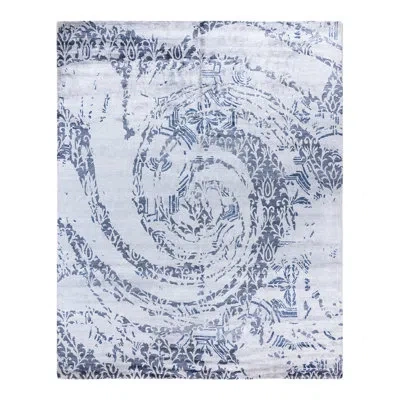 Solo Rugs Modern One-of-a-kind Hand-knotted Area Rug - Light Gray, 8' 3" X 10' 0"