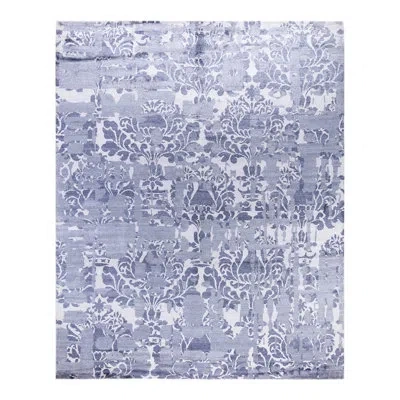 Solo Rugs Modern One-of-a-kind Hand-knotted Area Rug - Purple, 8' 3" X 10' 2"