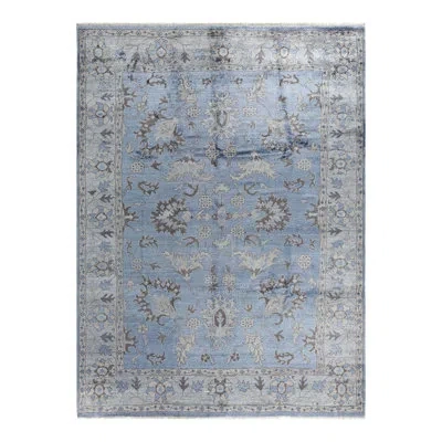 Solo Rugs Modern One-of-a-kind Hand-knotted Area Rug - Purple, 9' 1" X 12' 1"