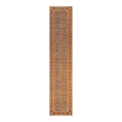 Solo Rugs Mogul One-of-a-kind 2'7" X 12'10" 2010s Runner Wool Area Rug In Yellow/brown