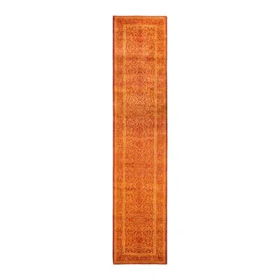 Solo Rugs Mogul One-of-a-kind 2'9" X 13'4" 2010s Runner Wool Area Rug Orange/red