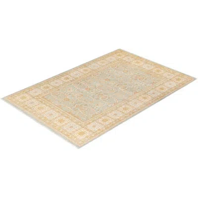 Solo Rugs Mogul One-of-a-kind 4'6" X 6'9" 2010s Wool Area Rug Light Blue