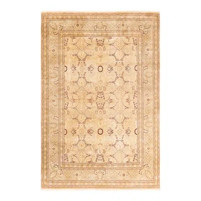 Solo Rugs Mogul One-of-a-kind 6'1" X 9' Area Rug In Beige/red/ivory