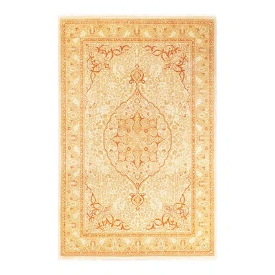 Solo Rugs Mogul One-of-a-kind 6'1" X 9'3" 2000s Wool Area Rug In Ivory/orange/yellow