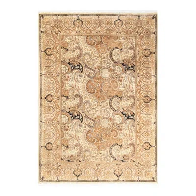 Solo Rugs Mogul One-of-a-kind 6'3" X 8'10" Area Rug In Ivory/black/brown
